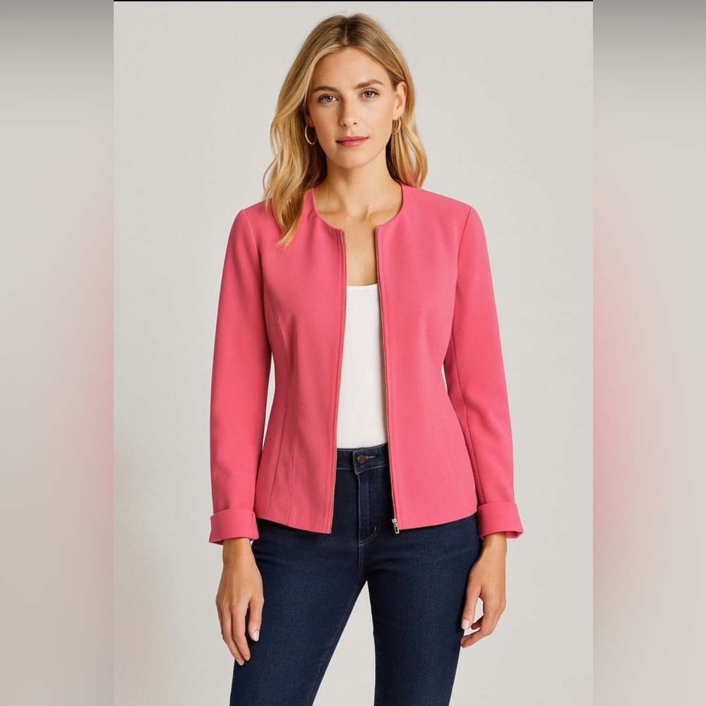 Peter Nygard Women's Vibrant Pink Blazer size 12